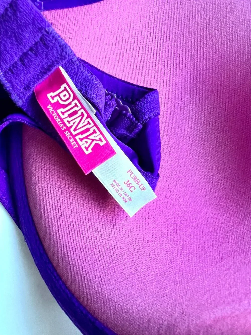 Victoria's Secret PINK Purple Push-up Padded Bra 36C